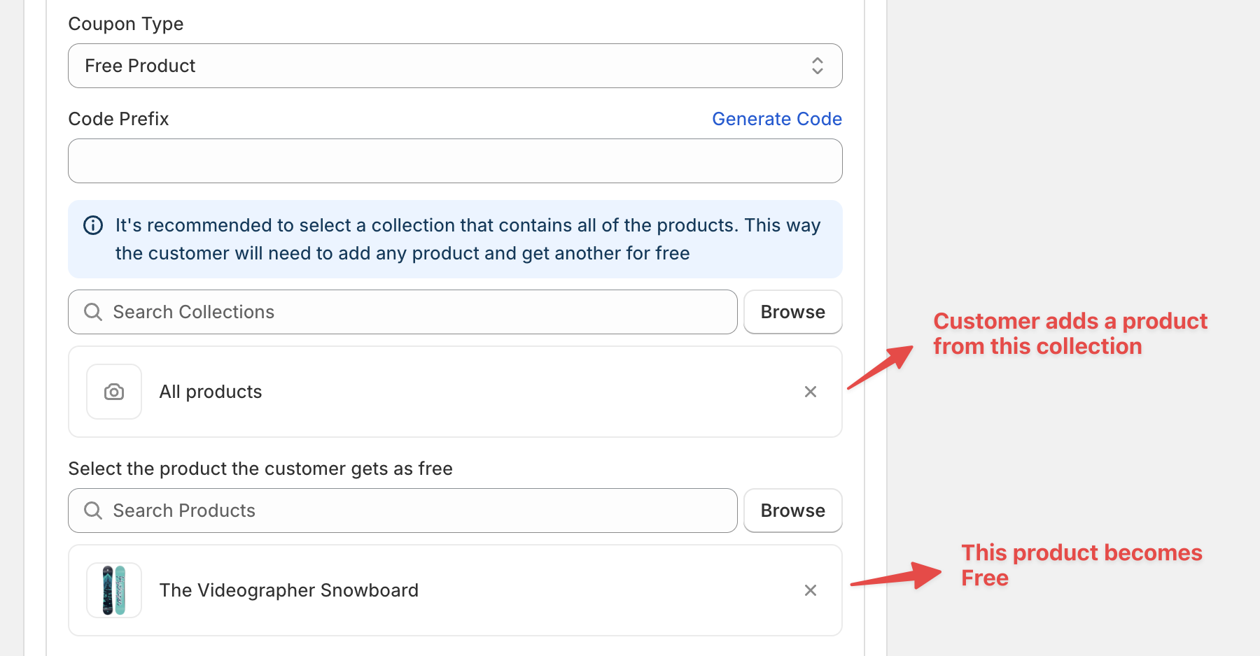 Free Product Discount